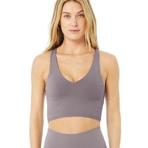 Alo Airbrush Real Bra Tank Top in Purple Dusk